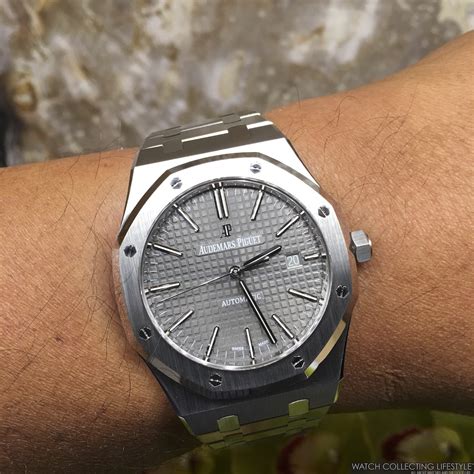 audemars piguet royal oak grey|Audemars Piguet royal oak price.